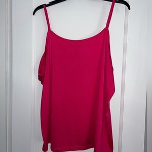Plus size pink tank top cami